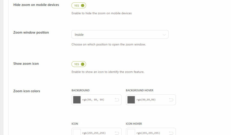 Zoom options (1/2)