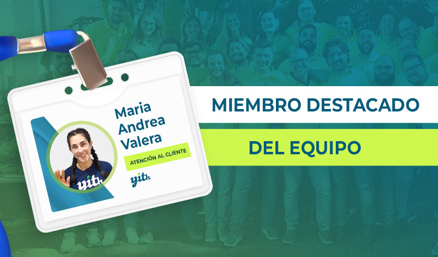 Miembro destacado del equipo; Andrea, una de las caras y voces de nuestro canal de YouTube