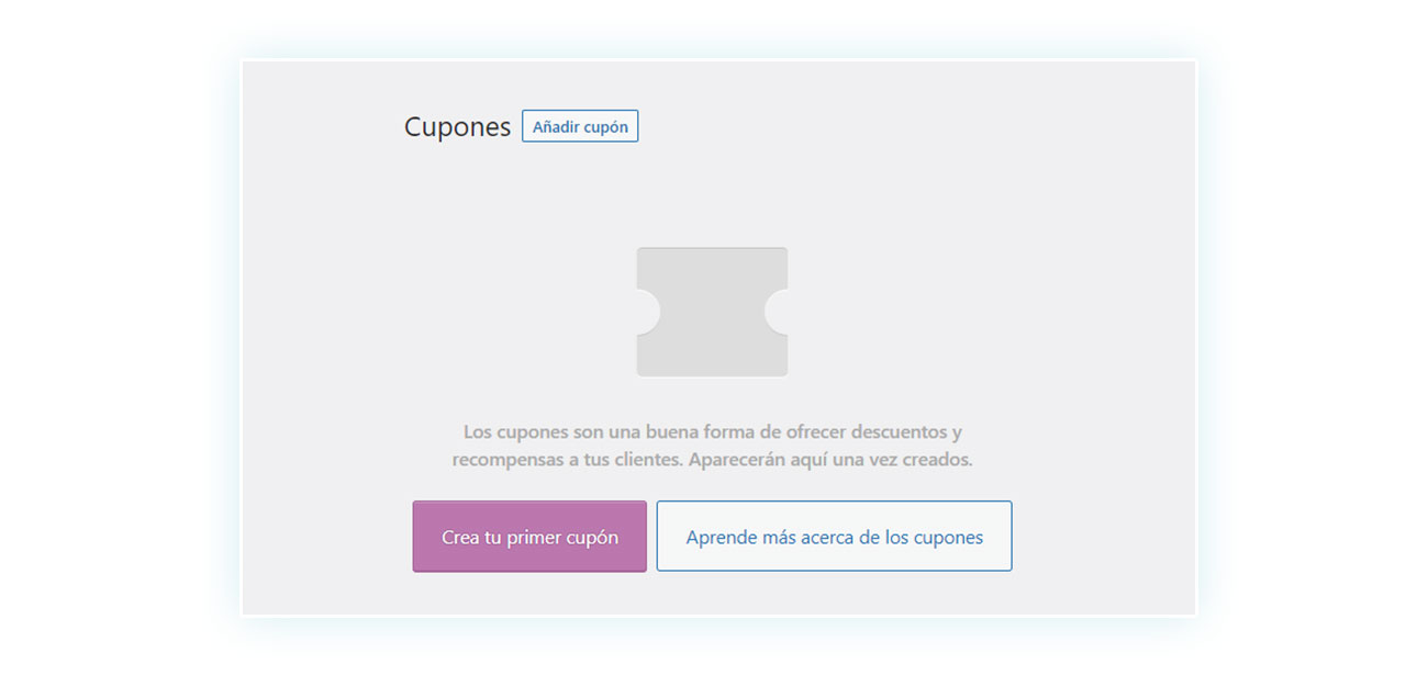Crear cupón