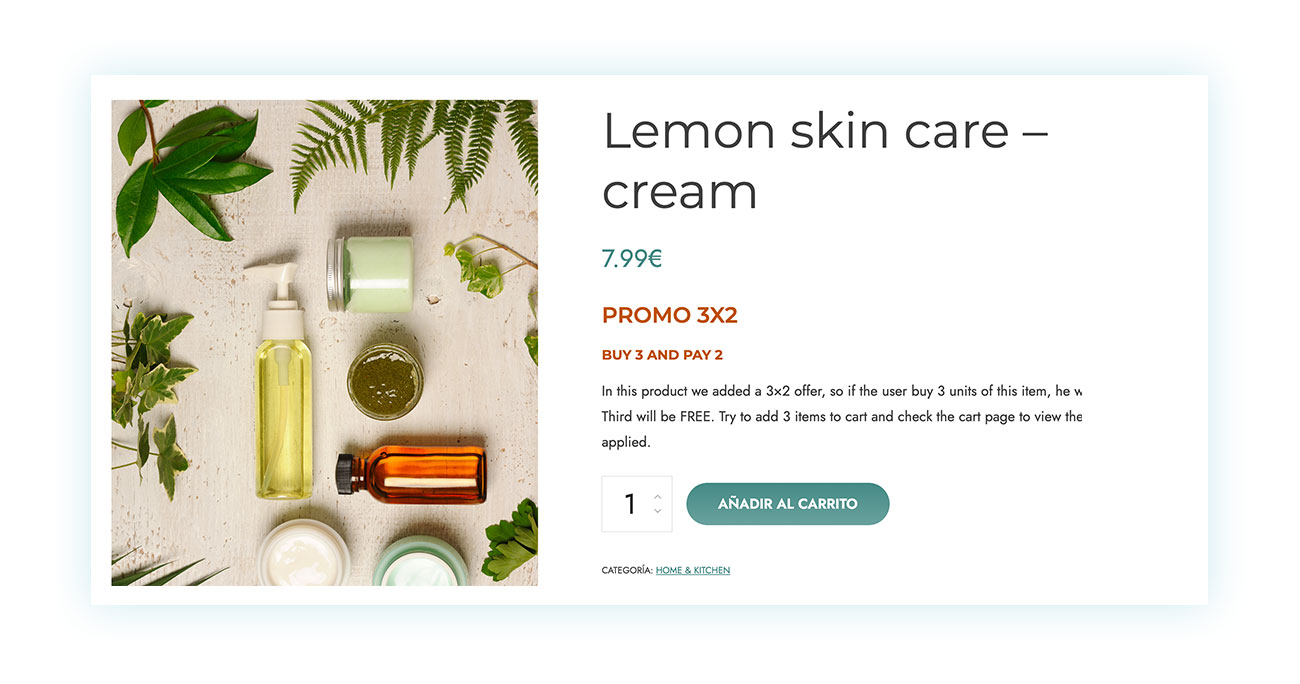 Producto en promoción