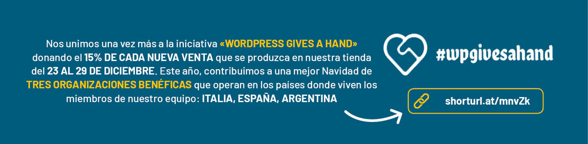 Iniciativa WP Gives a Hand