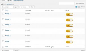 Popup list