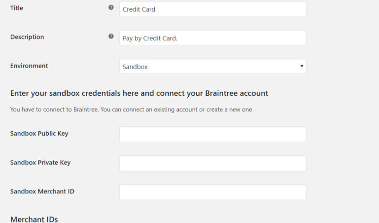 Card settings 1/2