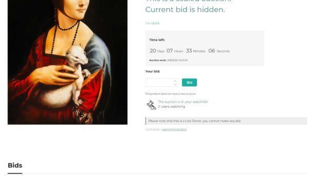 Sealed auction