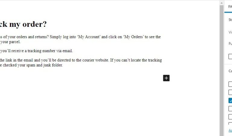 FAQ creation