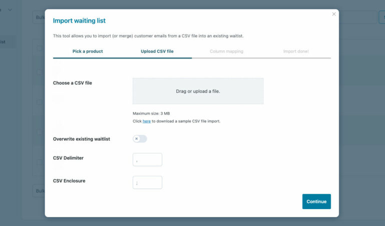 Impost waitlist