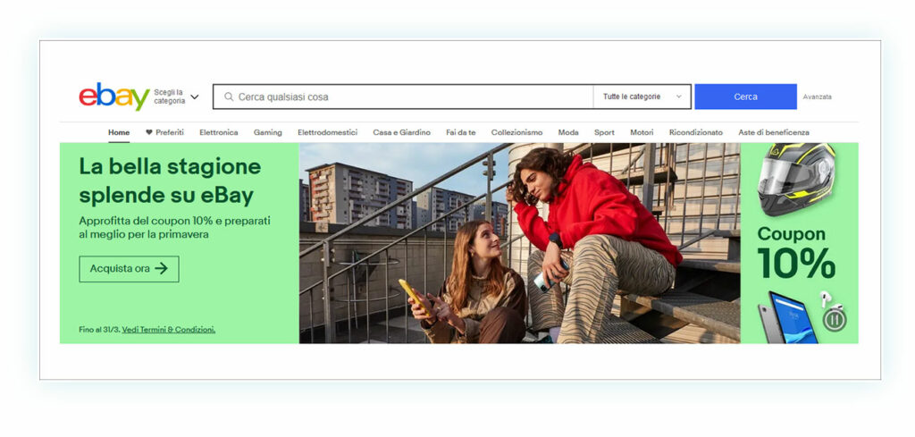 Ebay è una piattaforma notoriamente C2C
