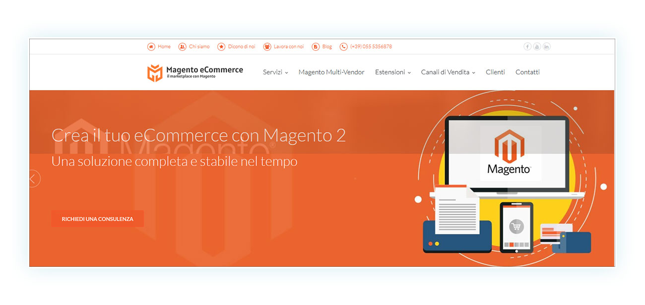 Nata come piattaforma opensource, Magento oggi risponde all'esigenze di tantissimi venditori online