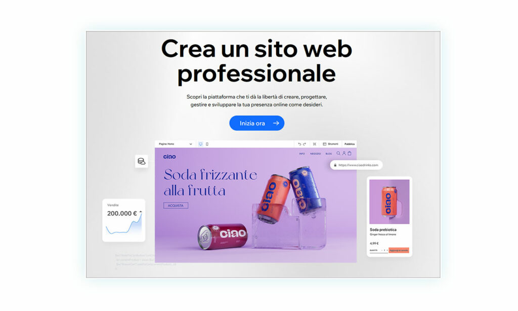 WIx è un servizio più economico ma offre una piattaforma facile da usare
