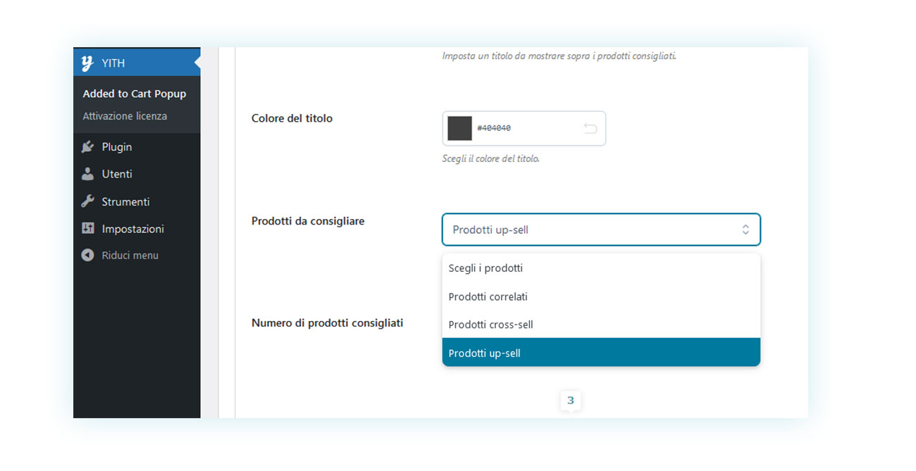 Diverse opzioni per il tuo popup in WooCommerce