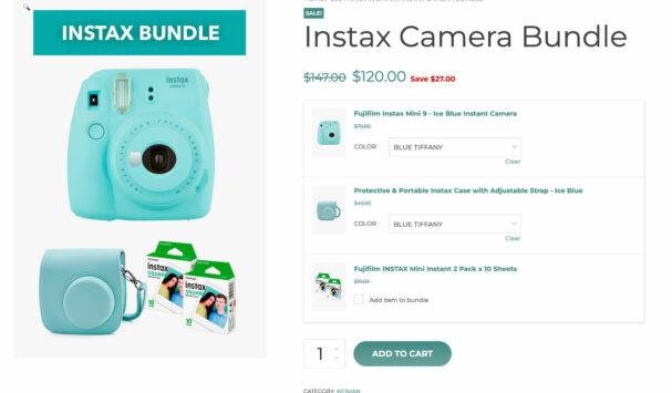 Product detail page