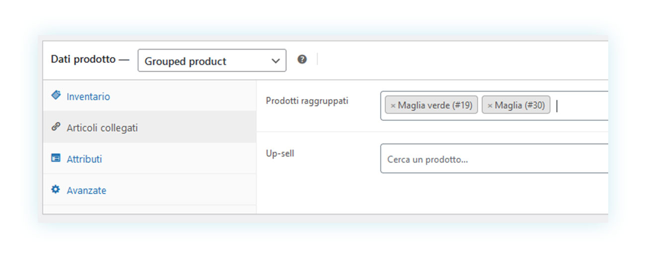 Grouped products woocommerce