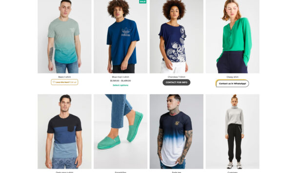 Shop page