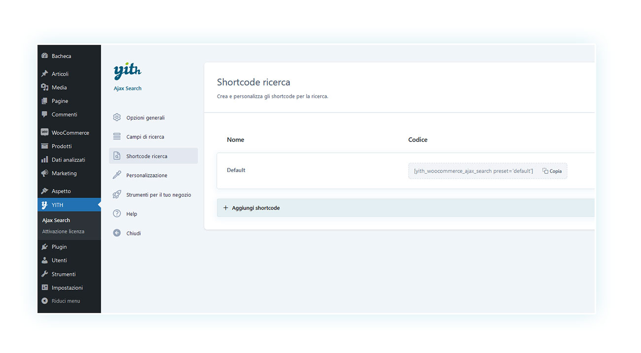 Shortocode ideale per i tuoi siti