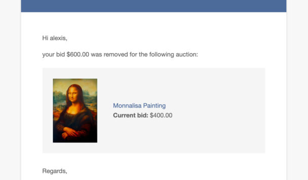 Bid removed