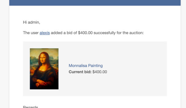 New bid