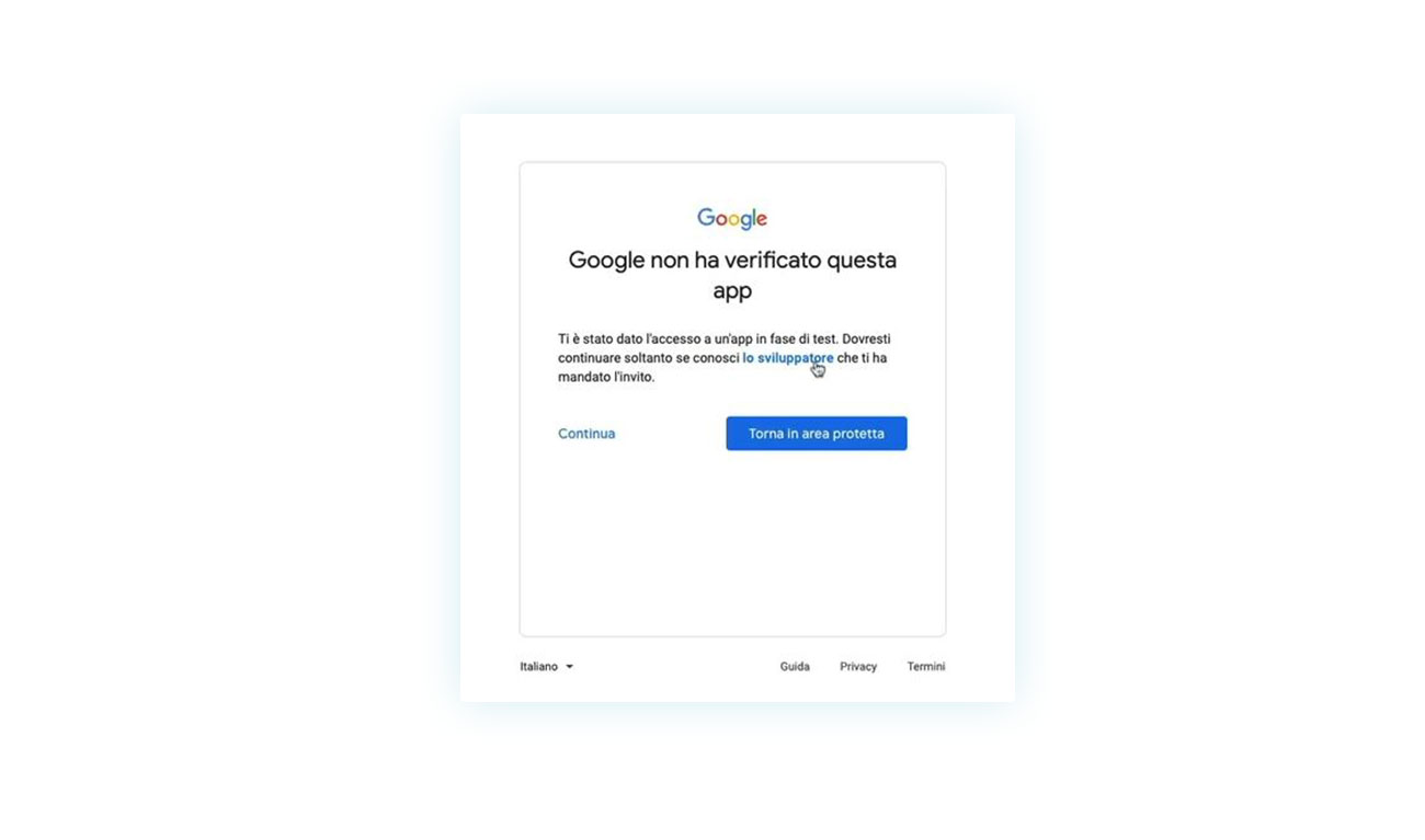 Scegli l'account con cui accedere