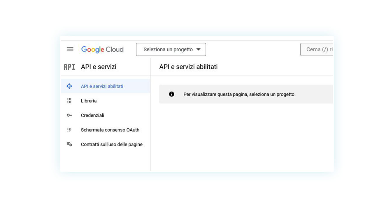 Selezione del progetto
