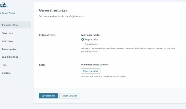 General settings