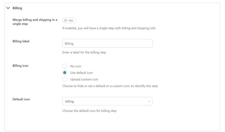 Billing options