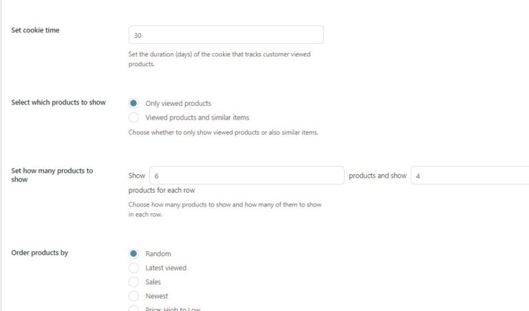 General settings 1