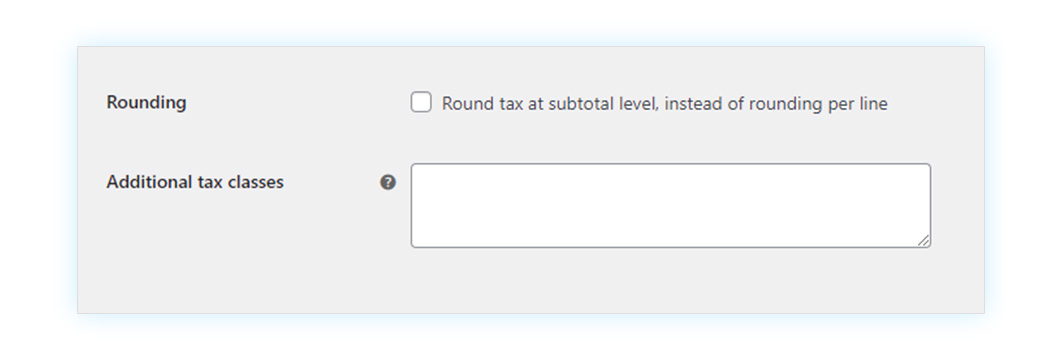Rounding options