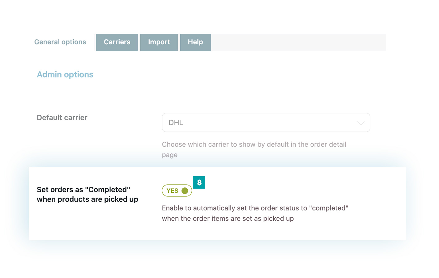 Automatically complete order