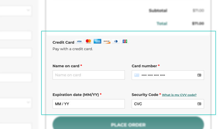 Standard checkout