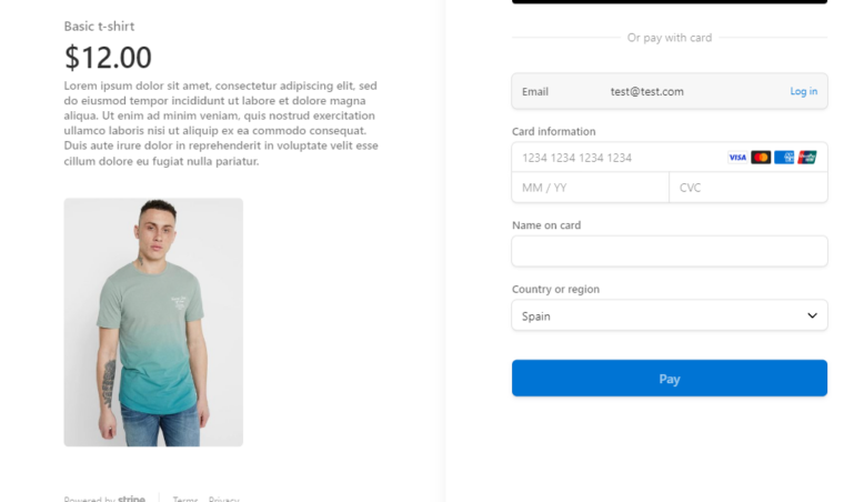 Stripe checkout