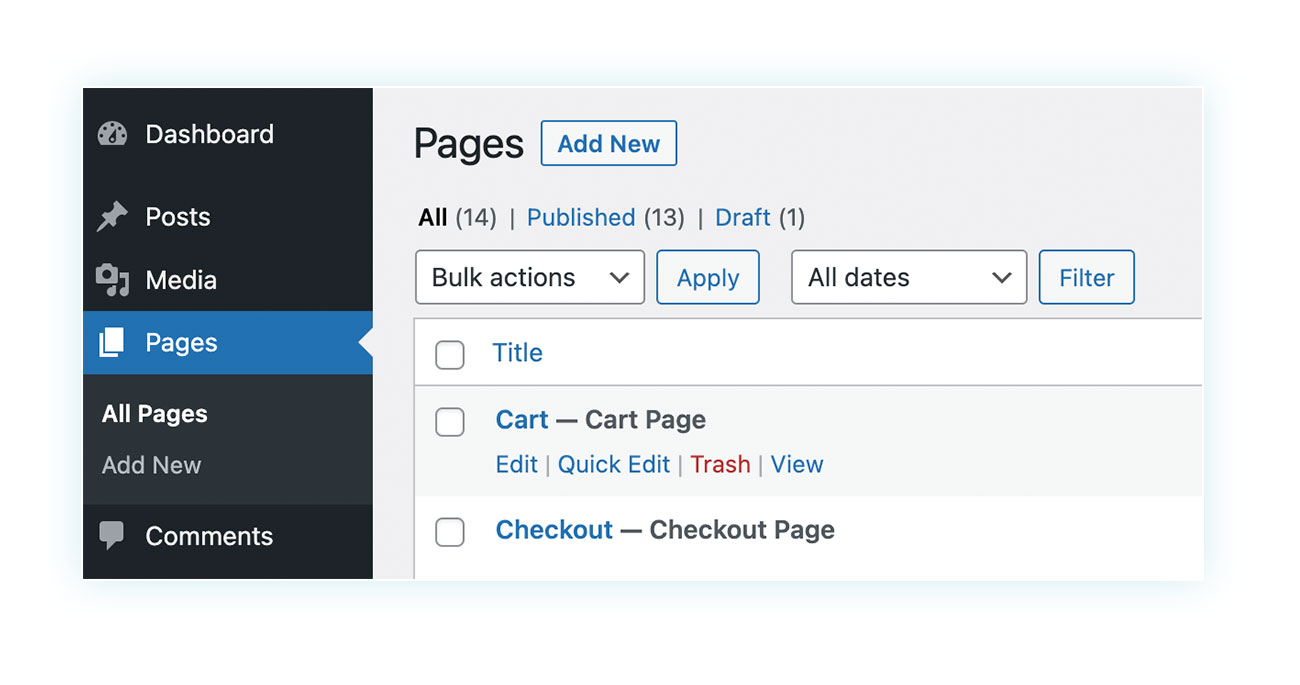 Add pages