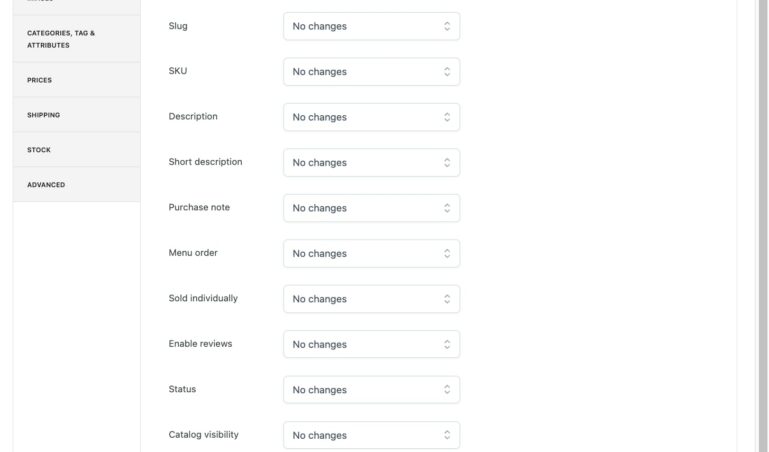 Bulk editor