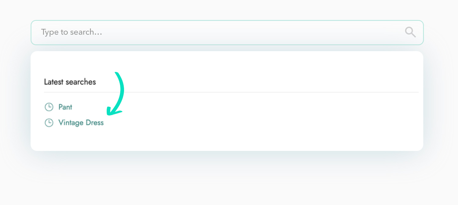 Search history