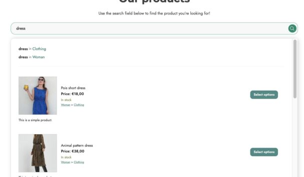 List layout