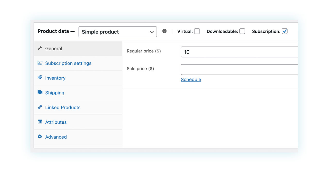 Subscription price