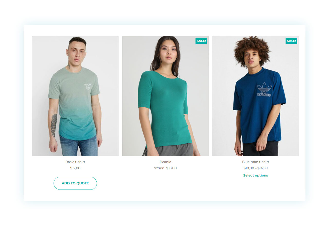 Stores with classic products and quotes