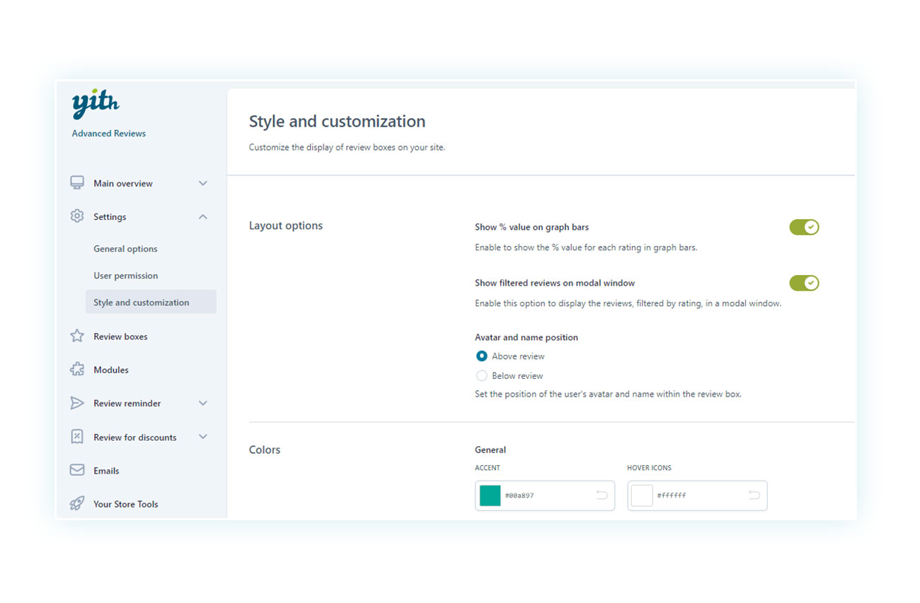 Plugin style and customization