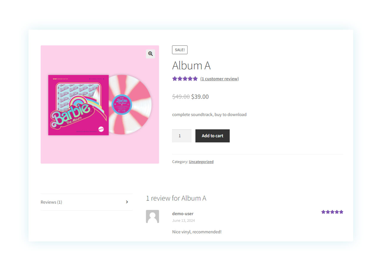 Positive eCommerce review