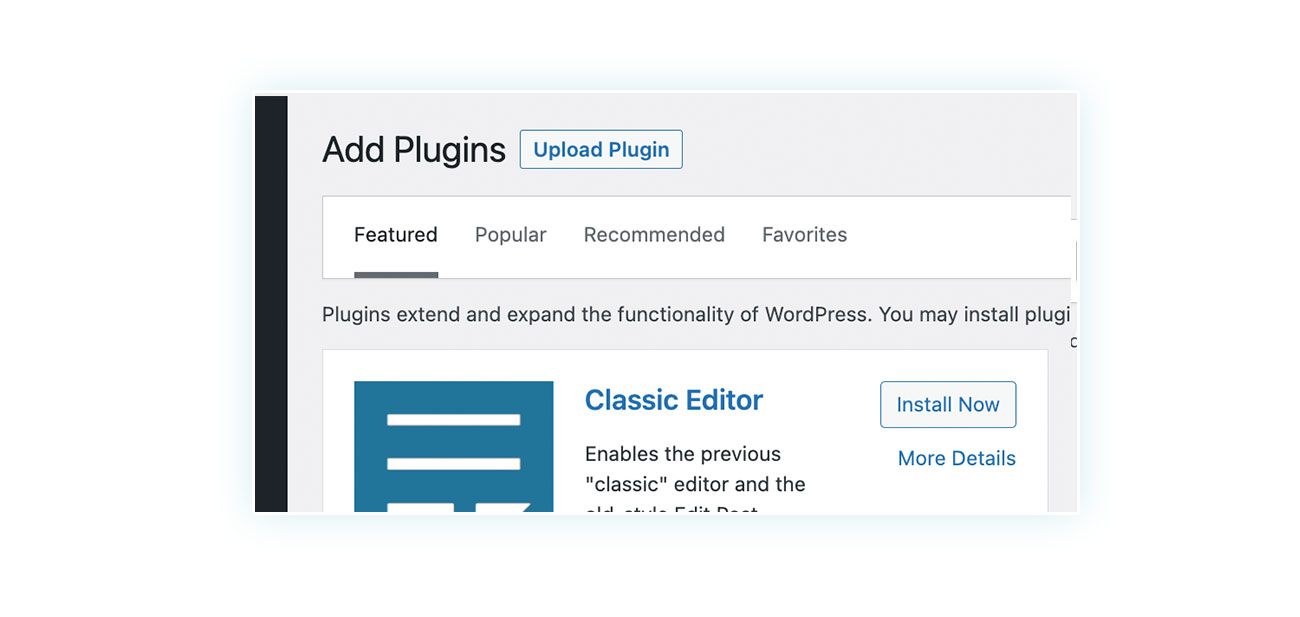 Upload the plugin