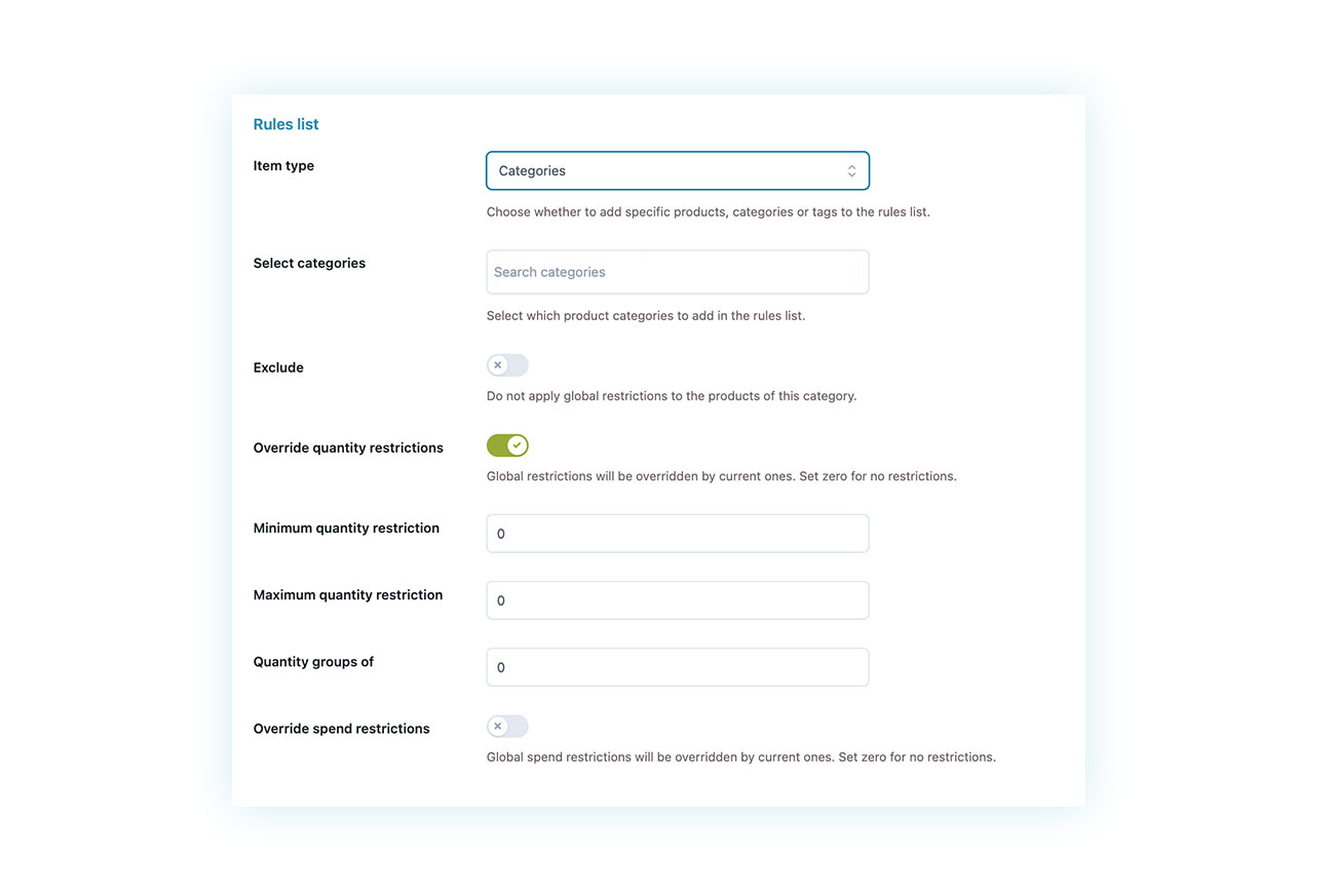 Bulk actions