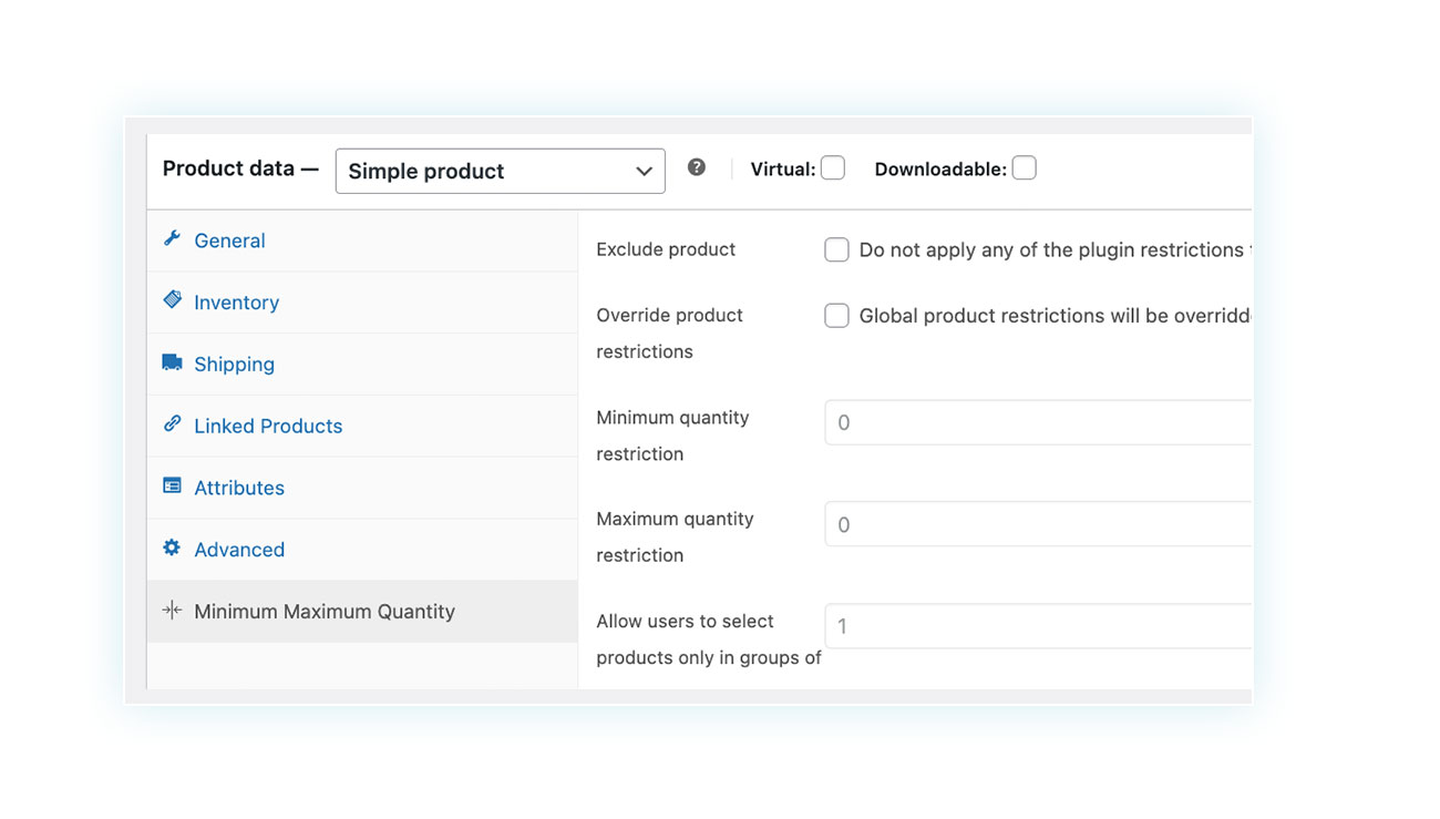 Single product rules
