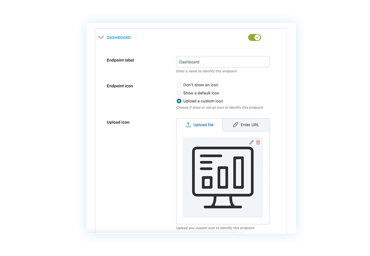 Endpoint customization