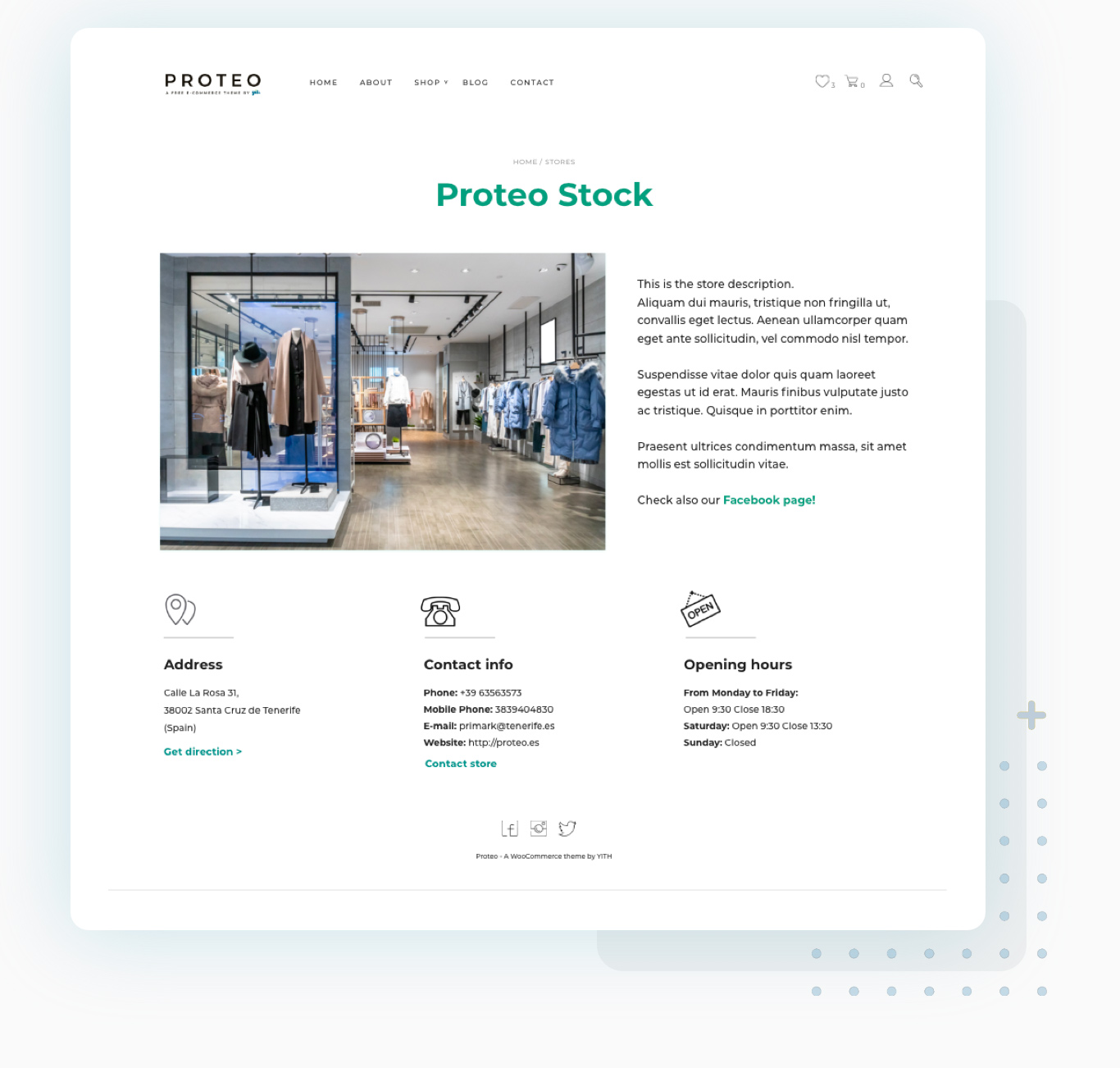 Store page