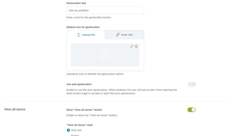 Store Locator page - Geolocation options